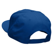 Roadtrip Embroidered Superior Cotton Twill Flat Bill Snapback Prostyle Cap - Royal OSFM