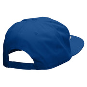 Roadtrip Embroidered Superior Cotton Twill Flat Bill Snapback Prostyle Cap - Royal OSFM