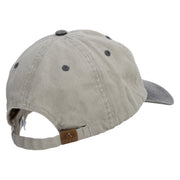 Wise Men Embroidered Pigment Dyed Wash Cap - Beige-Black OSFM