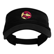 Animal Circular Logo Embroidered Cotton Twill Washed Visor