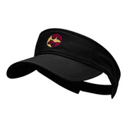 Animal Circular Logo Embroidered Cotton Twill Washed Visor