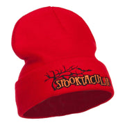 Halloween Spooktacular Embroidered Long Beanie