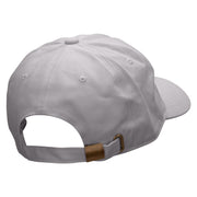 Frog Embroidered Unstructured Cotton Twill Washed Cap - Grey OSFM