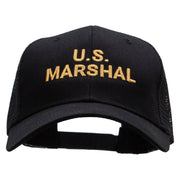 US Marshal Embroidered Solid Cotton Prostyle Twill Mesh Cap