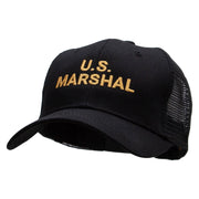 US Marshal Embroidered Solid Cotton Prostyle Twill Mesh Cap