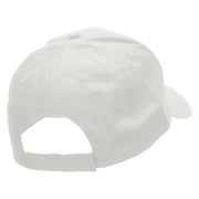 Red Race Car Embroidered Low Profile Cap - White OSFM