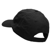 Flag Pattern Bell Embroidered Low Profile Dyed Cotton Twill Cap - Black OSFM