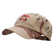 Pilot Dad Embroidered Enzyme Washed Camo Cap - Desert OSFM