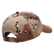 Pilot Dad Embroidered Enzyme Washed Camo Cap - Desert OSFM