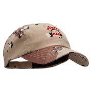 Pilot Dad Embroidered Enzyme Washed Camo Cap - Desert OSFM