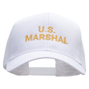 US Marshal Embroidered Solid Cotton Prostyle Twill Mesh Cap