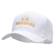 US Marshal Embroidered Solid Cotton Prostyle Twill Mesh Cap