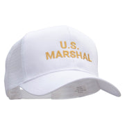 US Marshal Embroidered Solid Cotton Prostyle Twill Mesh Cap