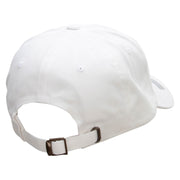 Officially Licensed US Navy Seabee Retired Unstructured Low Profile 6 panel Cotton Cap - White OSFM