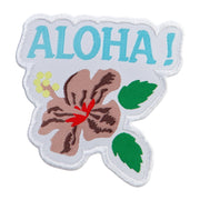 Hawaii State Flower with Aloha Iron on Patch - Aloha OSFM