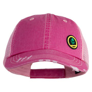 Trainer Red Monster Hunter Patched Low Profile Special Cotton Mesh Cap - Fuchsia OSFM