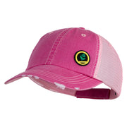 Trainer Red Monster Hunter Patched Low Profile Special Cotton Mesh Cap - Fuchsia OSFM