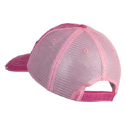 Trainer Red Monster Hunter Patched Low Profile Special Cotton Mesh Cap - Fuchsia OSFM