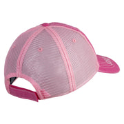 Trainer Red Monster Hunter Patched Low Profile Special Cotton Mesh Cap - Fuchsia OSFM