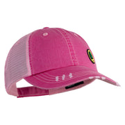Trainer Red Monster Hunter Patched Low Profile Special Cotton Mesh Cap - Fuchsia OSFM