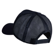 Chicago Flag Patched 5 Panel Pet Spun Mesh Cap - Navy OSFM