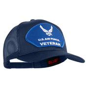 U.S. Air Force Veteran Blue Patched Solid Cotton Twill Mesh Prostyle Cap - Navy OSFM