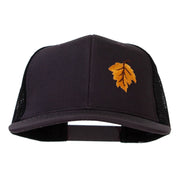 Fall Leaves Patched Premium Mesh Cap