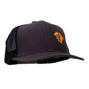 Fall Leaves Patched Premium Mesh Cap