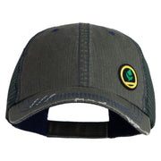 Trainer Red Monster Hunter Patched Low Profile Special Cotton Mesh Cap - Green OSFM