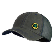 Trainer Red Monster Hunter Patched Low Profile Special Cotton Mesh Cap - Green OSFM