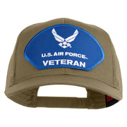 U.S. Air Force Veteran Blue Patched Solid Cotton Twill Mesh Prostyle Cap - Khaki OSFM
