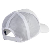 Chicago Flag Patched 5 Panel Pet Spun Mesh Cap - White OSFM