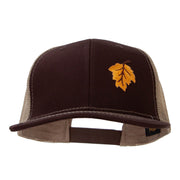 Fall Leaves Patched Premium Mesh Cap