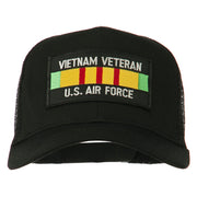 US Air Force Vietnam Veteran Patched Mesh Cap