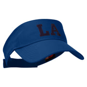 Louisiana LA Letter Heat Transfer Cotton Twill Sun Visor