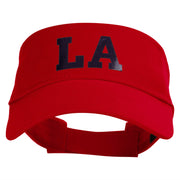 Louisiana LA Letter Heat Transfer Cotton Twill Sun Visor