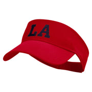 Louisiana LA Letter Heat Transfer Cotton Twill Sun Visor