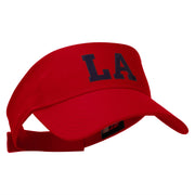 Louisiana LA Letter Heat Transfer Cotton Twill Sun Visor