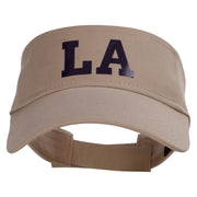 Louisiana LA Letter Heat Transfer Cotton Twill Sun Visor