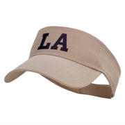 Louisiana LA Letter Heat Transfer Cotton Twill Sun Visor