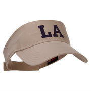 Louisiana LA Letter Heat Transfer Cotton Twill Sun Visor