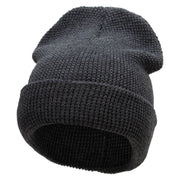 Waffle Knit Cuff Beanie