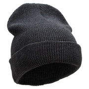 Waffle Knit Cuff Beanie