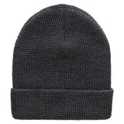 Waffle Knit Cuff Beanie