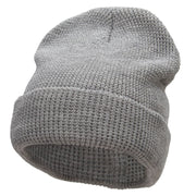 Waffle Knit Cuff Beanie