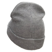 Waffle Knit Cuff Beanie