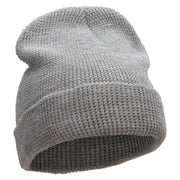 Waffle Knit Cuff Beanie