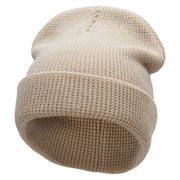 Waffle Knit Cuff Beanie