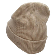 Waffle Knit Cuff Beanie