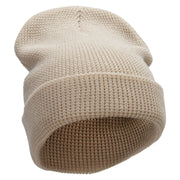 Waffle Knit Cuff Beanie